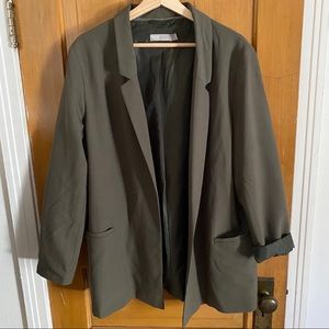 ASOS curve olive blazer